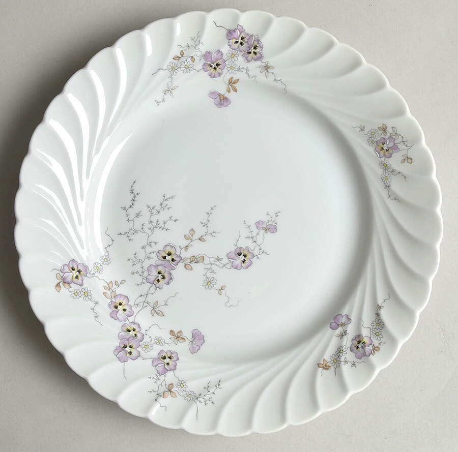 Pansy Salad Plate by Porsgrund-1