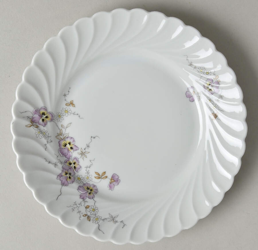 Pansy Bread & Butter Plate by Porsgrund-1