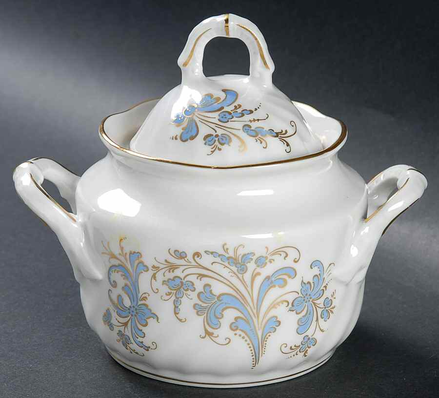 Seljord Sugar Bowl & Lid by Porsgrund-1