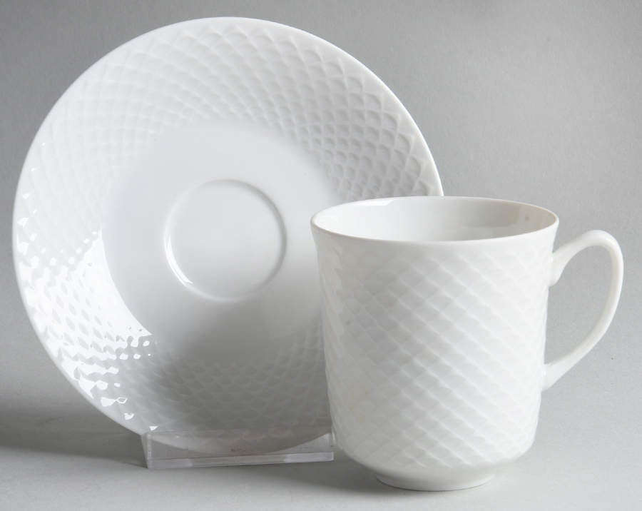 Fasett Flat Cup & Saucer Set by Porsgrund-1