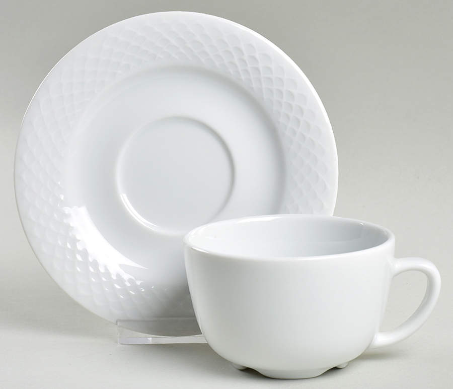 Fasett Flat Cup & Saucer Set by Porsgrund-1