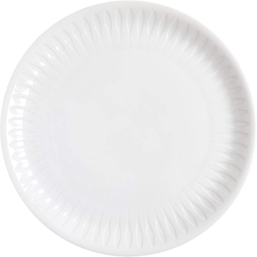 Spire White Dinner Plate by Porsgrund-1