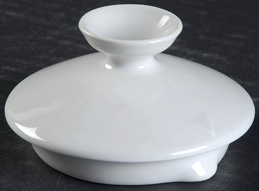 Spire White Lid for Teapot by Porsgrund-1