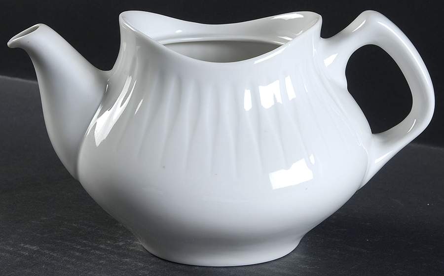 Spire White Teapot No Lid by Porsgrund-1