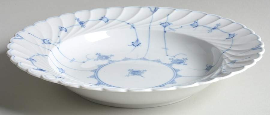 Straw (Swirled) Large Rim Soup Bowl by Porsgrund-1
