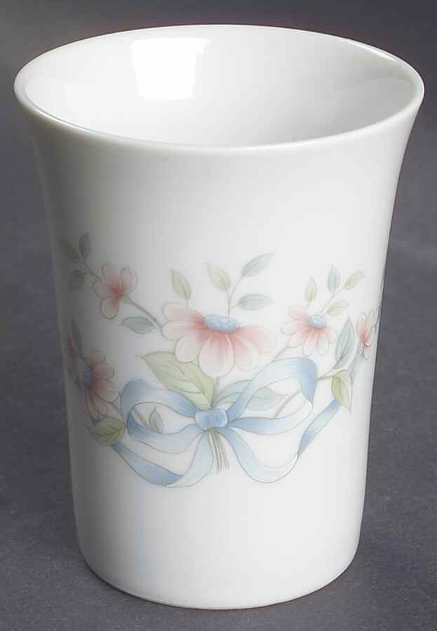 Princess Heritage Floral Ribbon China Bathroom Tumbler by Princess House-1