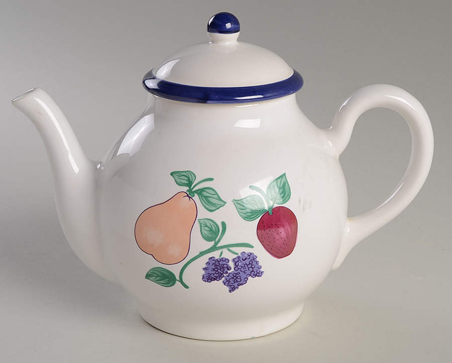 Orchard Medley Tea/Coffee Pot & Lid by Princess House-1