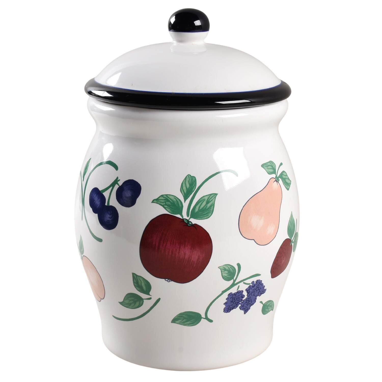 Orchard Medley Extra Large Canister & Lid with Seal Ring by Princess House-1