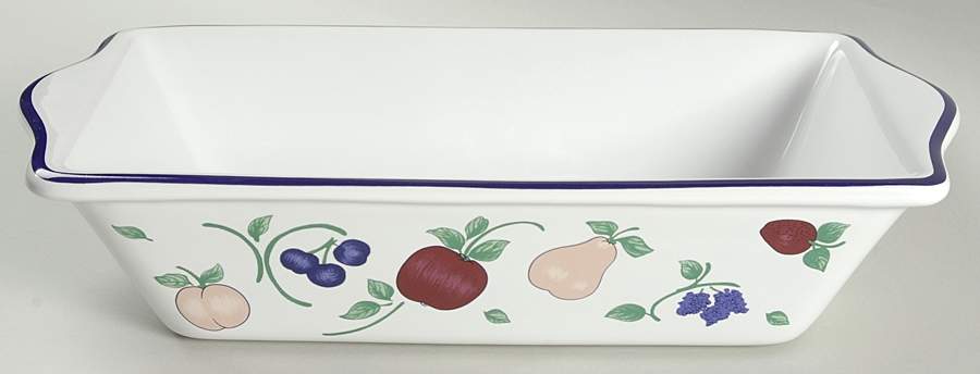 Orchard Medley 11" Rectangular Baker by Princess House-1