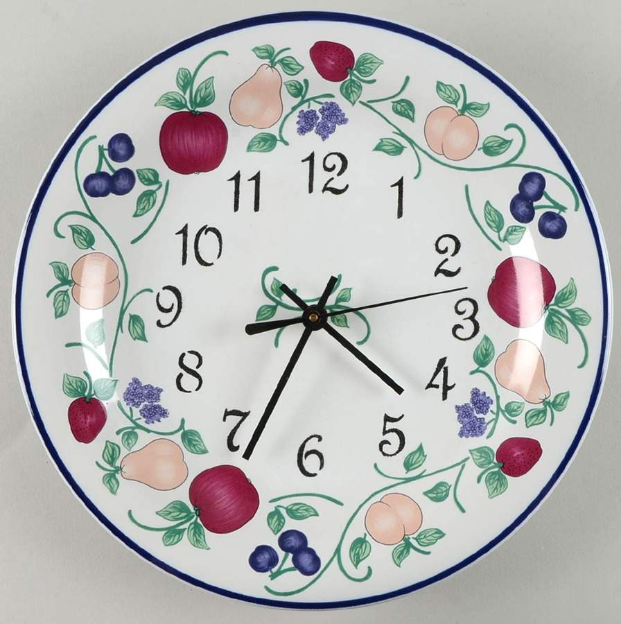 Orchard Medley Clock Plate by Princess House-1