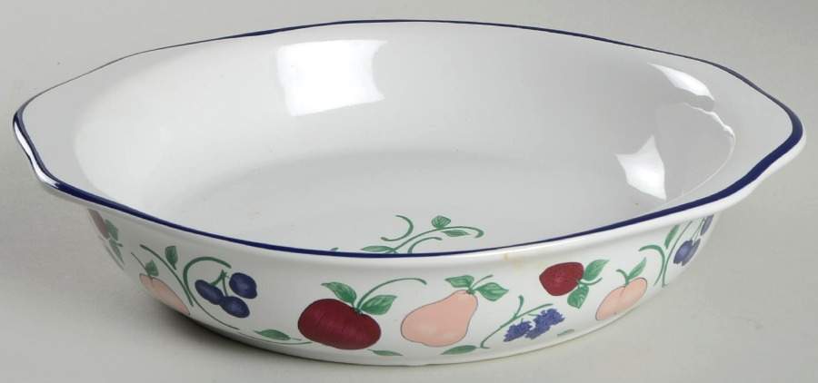 Orchard Medley 10" Pie Baking Plate by Princess House-1