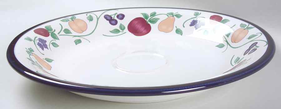 Orchard Medley Chip Bowl/Plate for Chip & Dip Set by Princess House-1