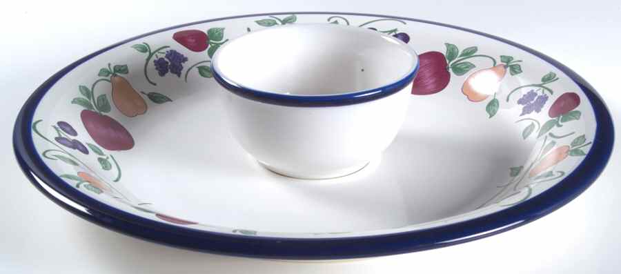 Orchard Medley (2 Piece) Chip & Dip Set by Princess House-1