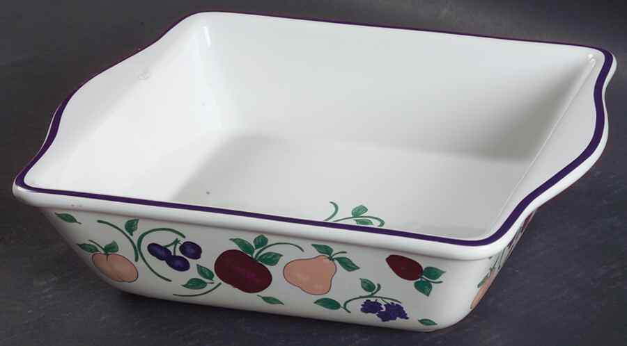 Orchard Medley 10" Square Baker by Princess House-1