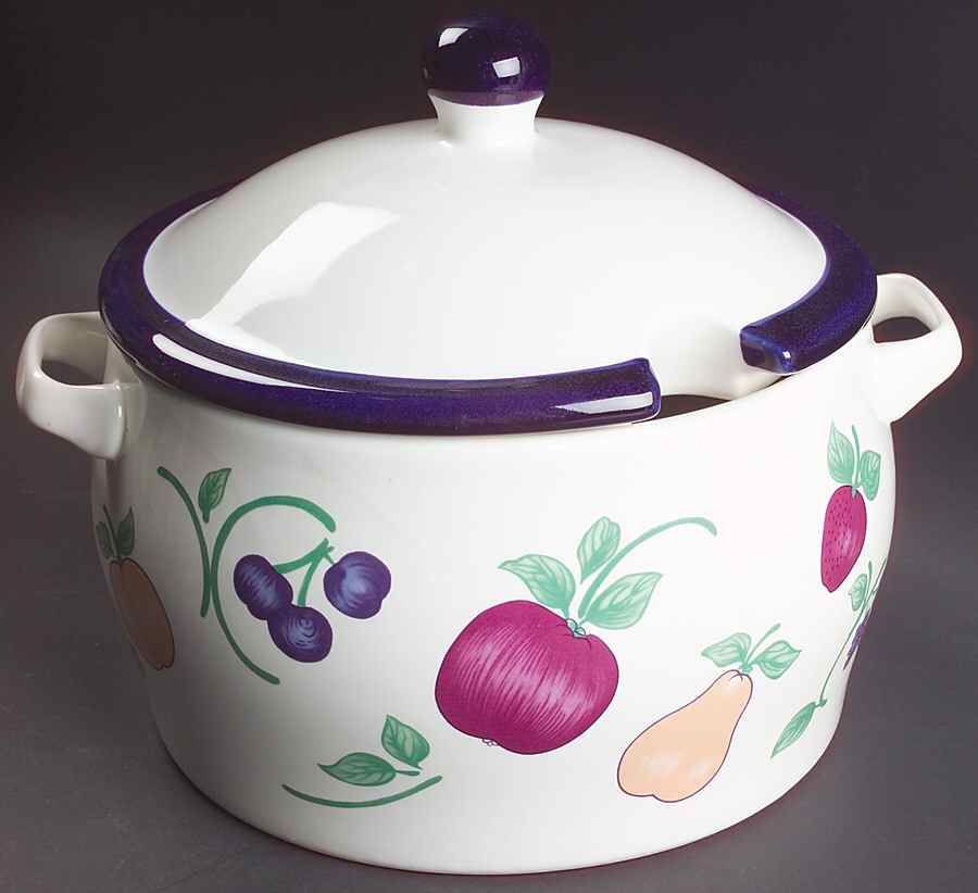 Orchard Medley Tureen &  Lid by Princess House-1
