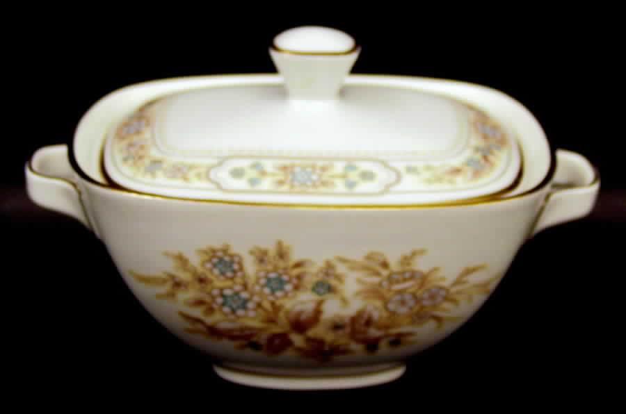 Virginia Heritage (Floral Design) Sugar Bowl & Lid by Princess House-1