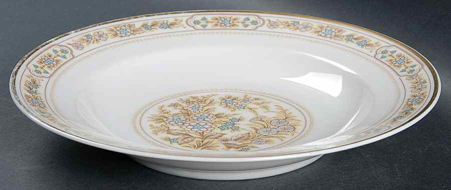 Virginia Heritage (Floral Design) Rim Soup Bowl by Princess House-1