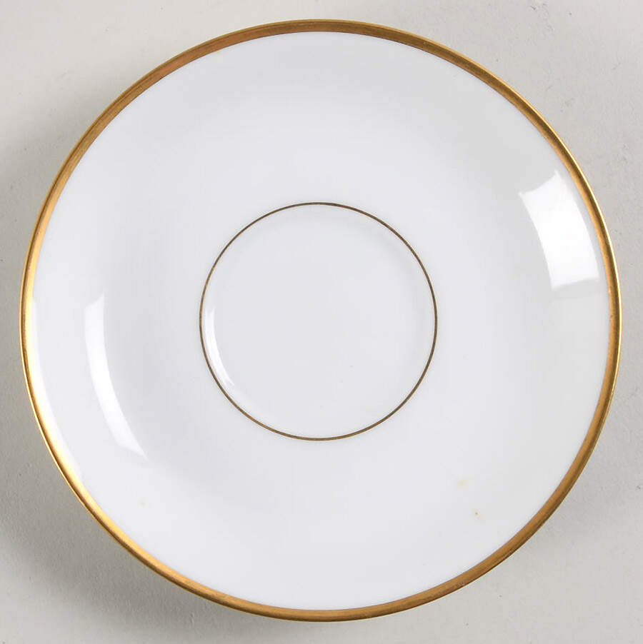 Princess Heritage (Gold Trim) Saucer by Princess House-1