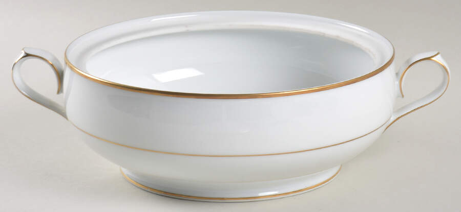 Princess Heritage (Gold Trim) Round Vegetable No Lid by Princess House-1