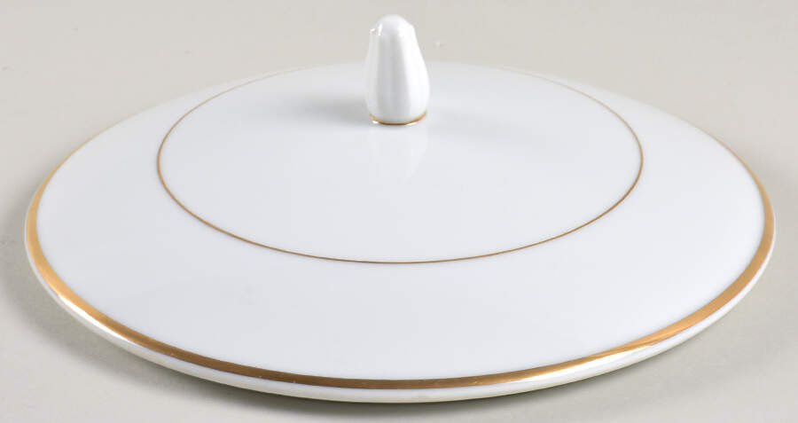 Princess Heritage (Gold Trim) Lid for Round Vegetable by Princess House-1