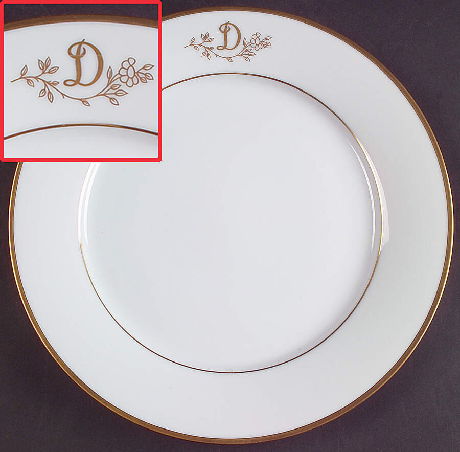 Princess Heritage (Gold Trim) Dinner Plate by Princess House-1
