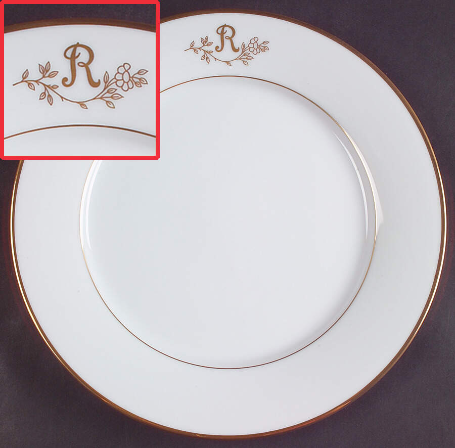 Princess Heritage (Gold Trim) Dinner Plate by Princess House-1