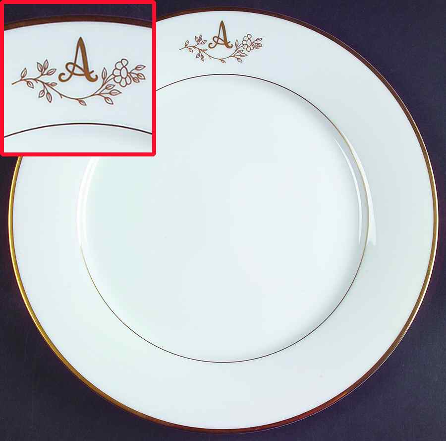 Princess Heritage (Gold Trim) Dinner Plate by Princess House-1