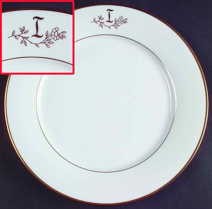 Princess Heritage (Gold Trim) Dinner Plate by Princess House-1