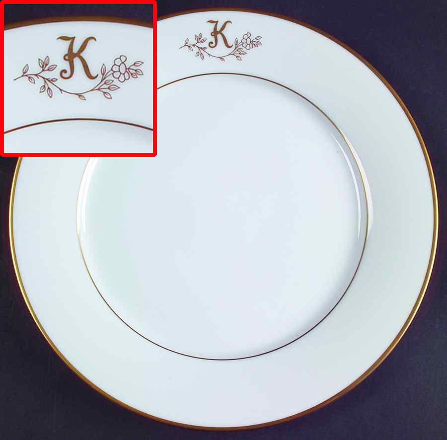 Princess Heritage (Gold Trim) Dinner Plate by Princess House-1
