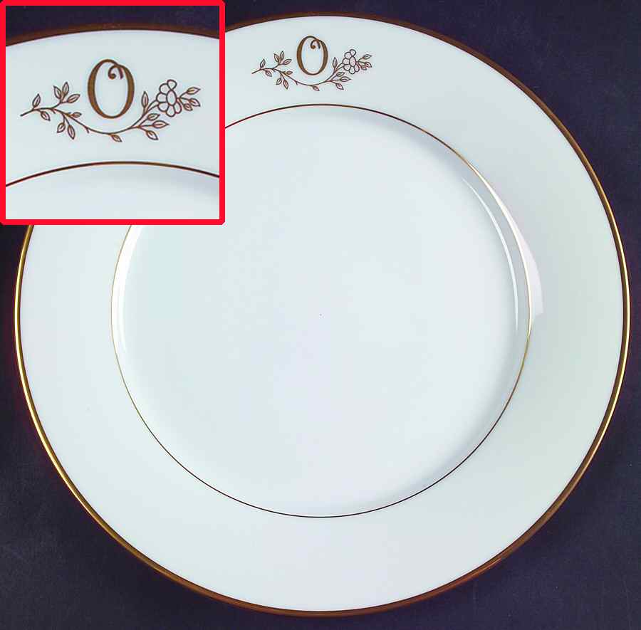 Princess Heritage (Gold Trim) Dinner Plate by Princess House-1