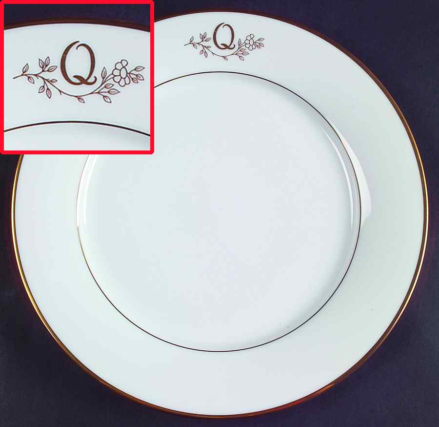 Princess Heritage (Gold Trim) Dinner Plate by Princess House-1