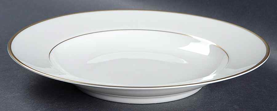 Princess Heritage (Gold Trim) Rim Soup Bowl by Princess House-1