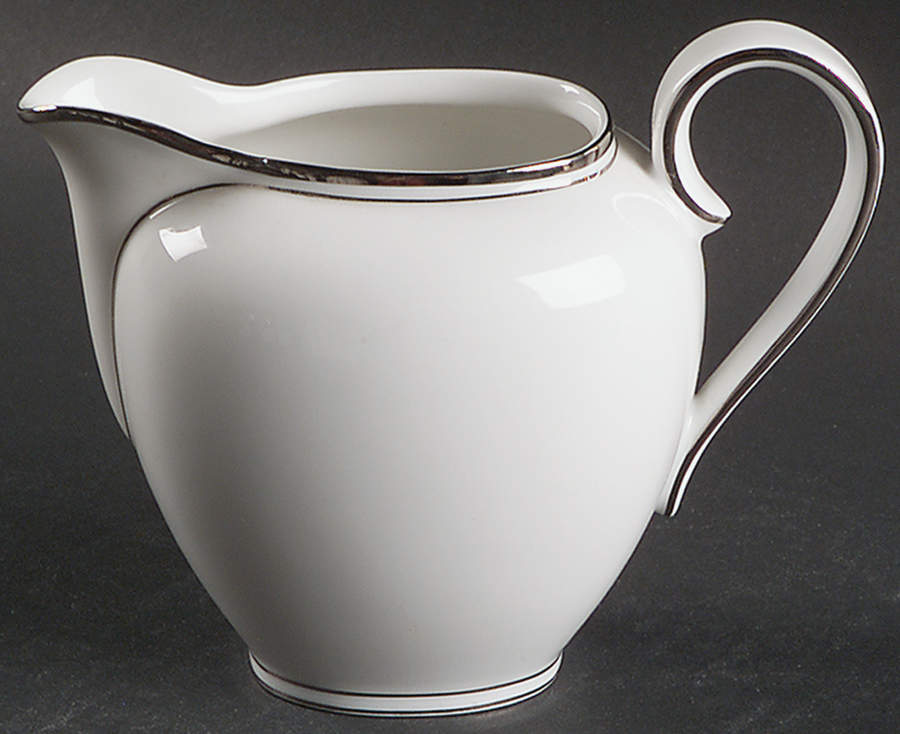 Princess Heritage (Platinum Trim) Creamer by Princess House-1