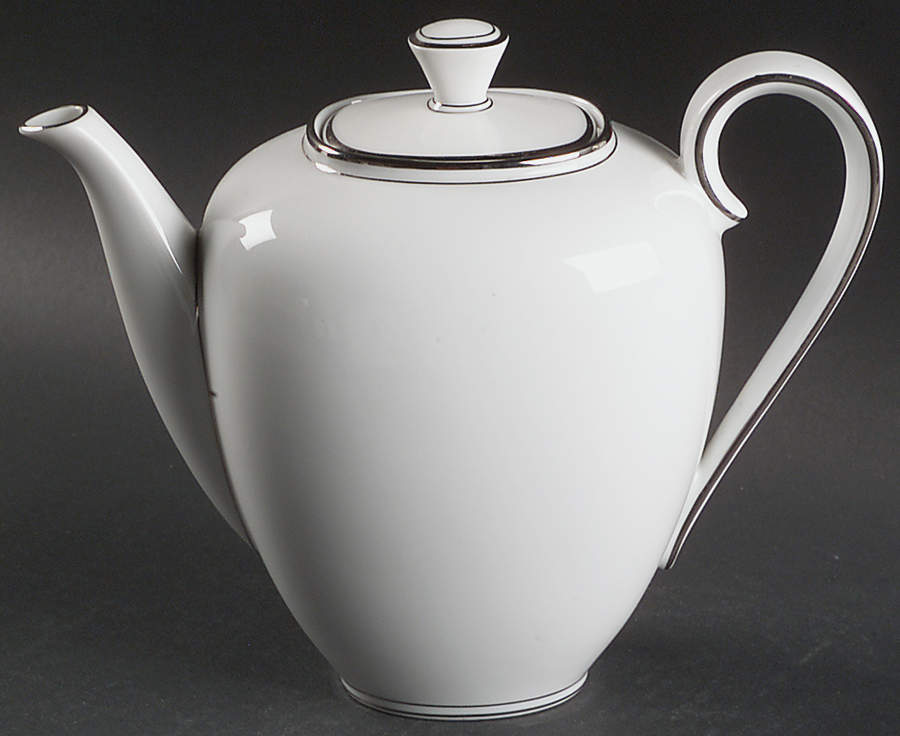 Princess Heritage (Platinum Trim) Coffee Pot & Lid by Princess House-1