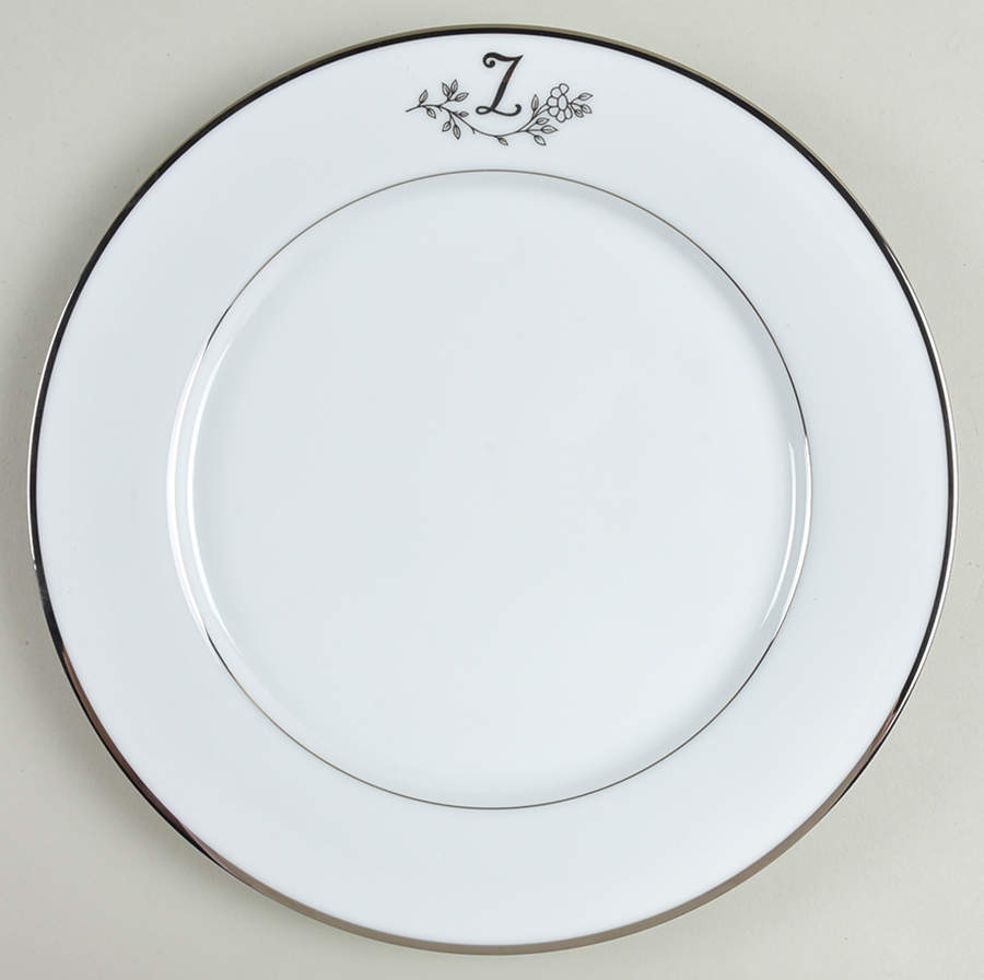 Princess Heritage (Platinum Trim) Dinner Plate by Princess House-1