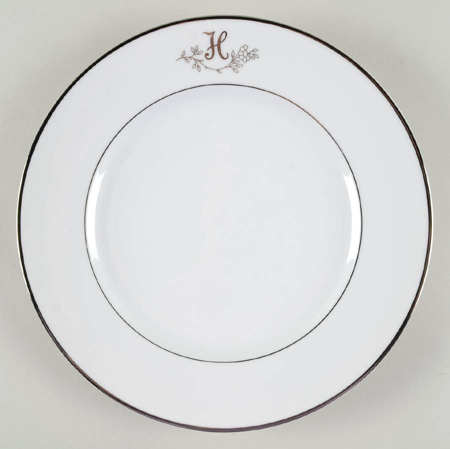 Princess Heritage (Platinum Trim) Dinner Plate by Princess House-1