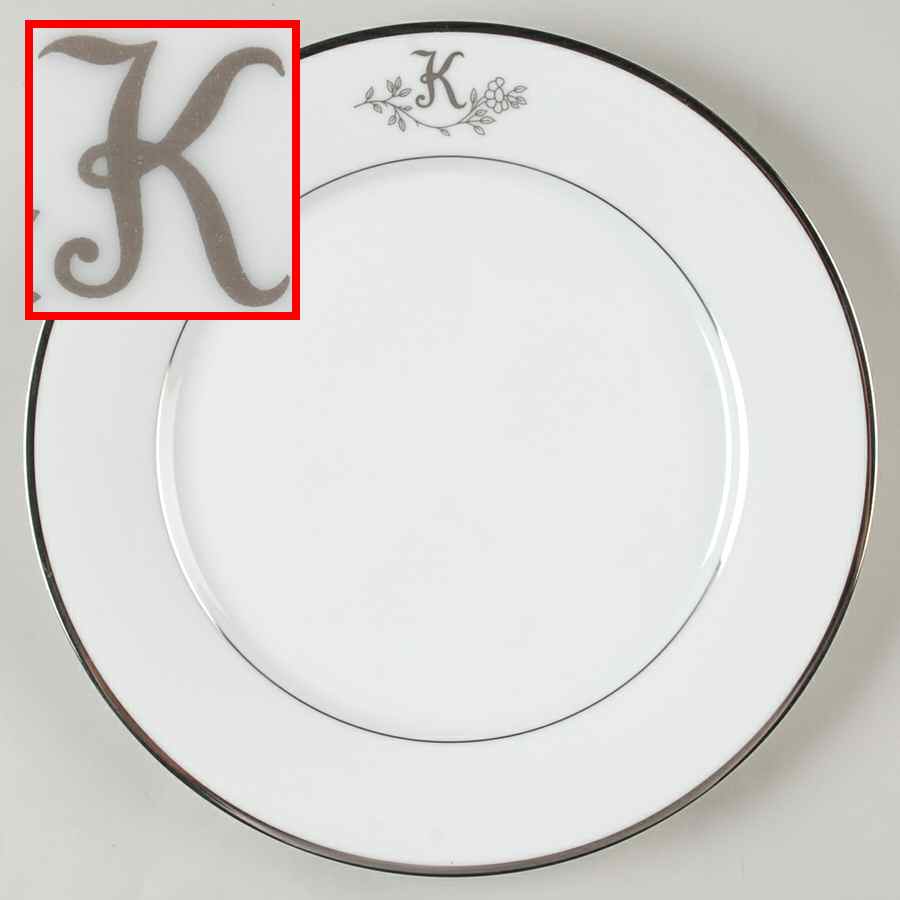 Princess Heritage (Platinum Trim) Dinner Plate by Princess House-1