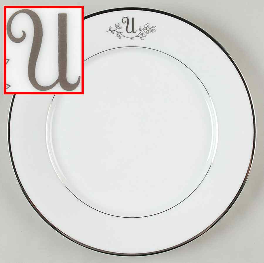 Princess Heritage (Platinum Trim) Dinner Plate by Princess House-1