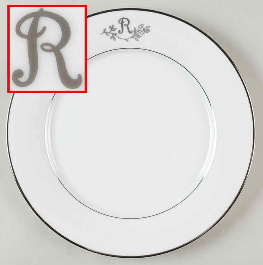Princess Heritage (Platinum Trim) Dinner Plate by Princess House-1