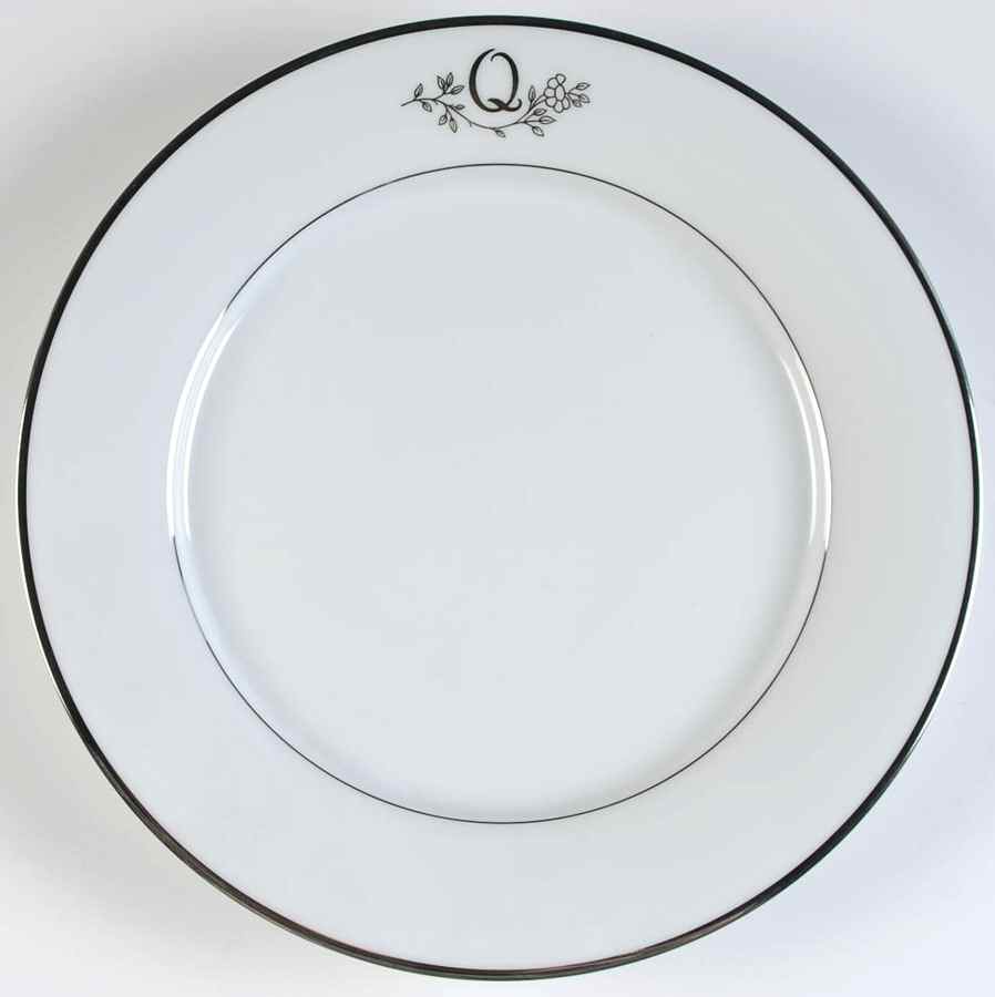 Princess Heritage (Platinum Trim) Dinner Plate by Princess House-1