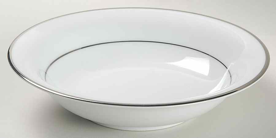 Princess Heritage (Platinum Trim) Coupe Soup Bowl by Princess House-1