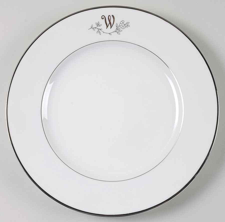 Princess Heritage (Platinum Trim) Dinner Plate by Princess House-1