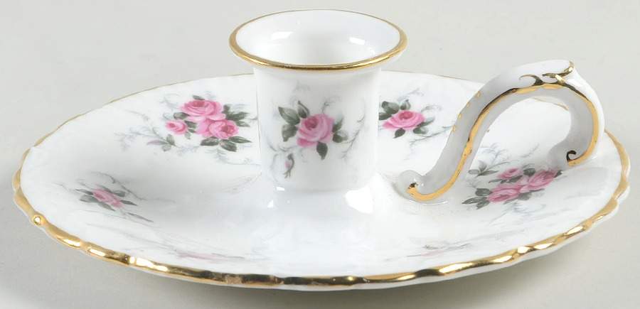 Windsor Rose Handled Candleholder by Princess House-1