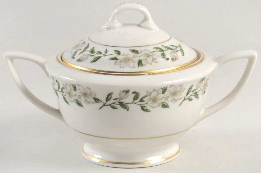 Bridal Wreath Sugar Bowl & Lid by Princess - Empcraft (USA)-1