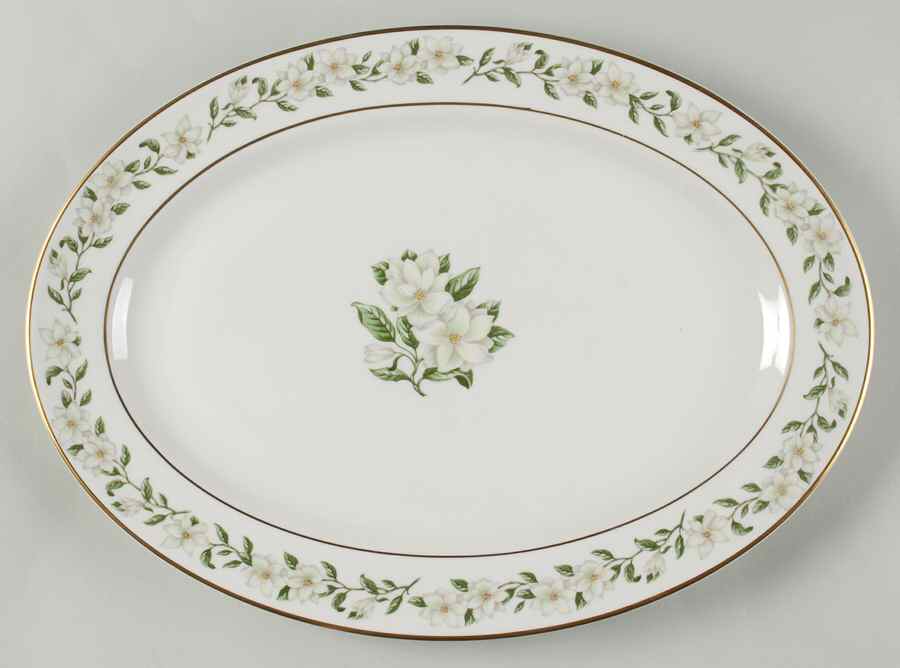Bridal Wreath 15" Oval Serving Platter by Princess - Empcraft (USA)-1