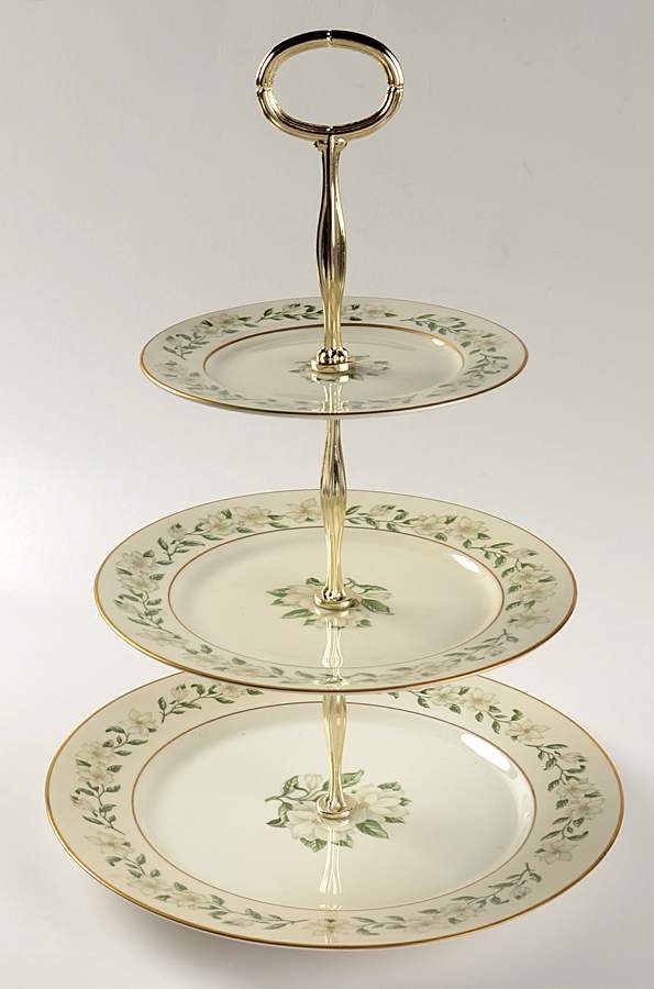 Bridal Wreath 3-Tiered Serving Tray (DP, SP, BB) by Princess - Empcraft (USA)-1