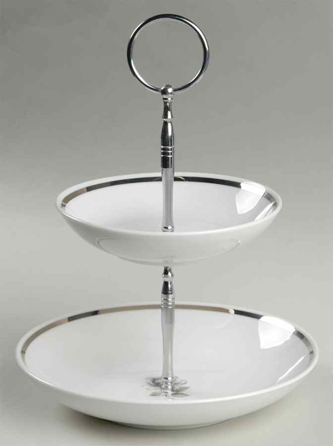Cameo Rose Two-Tiered Serving Tray (Fruit, Soup Bowl) by Princess - Empcraft (USA)-1