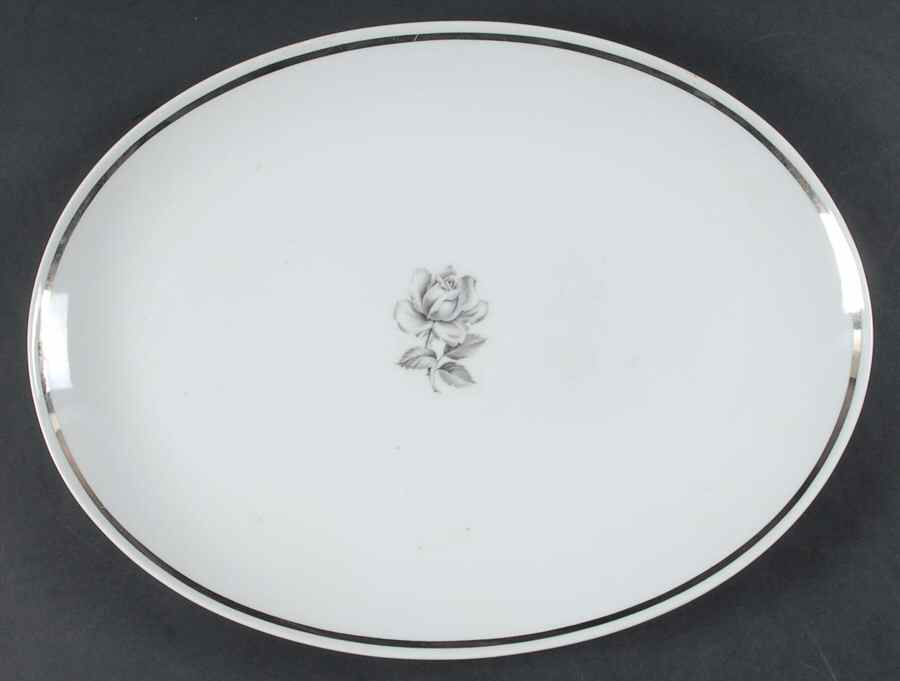 Cameo Rose 14" Oval Serving Platter by Princess - Empcraft (USA)-1