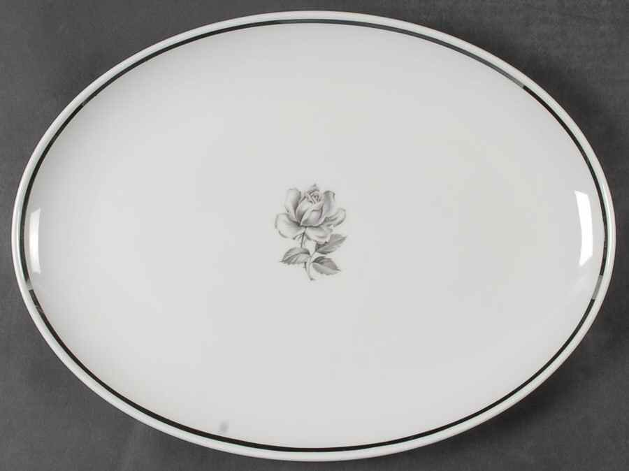 Cameo Rose 13" Oval Serving Platter by Princess - Empcraft (USA)-1