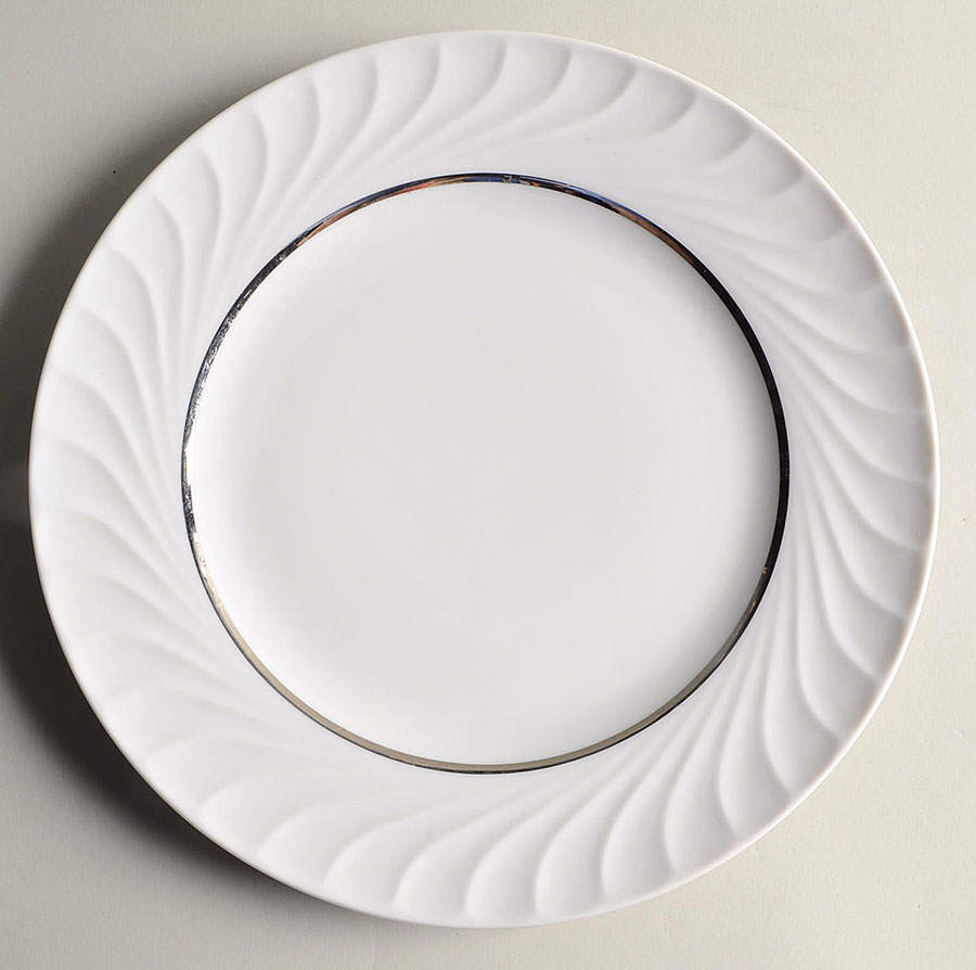 Elegance (Platinum Inner Ring) Dinner Plate by Princess - Empcraft (USA)-1
